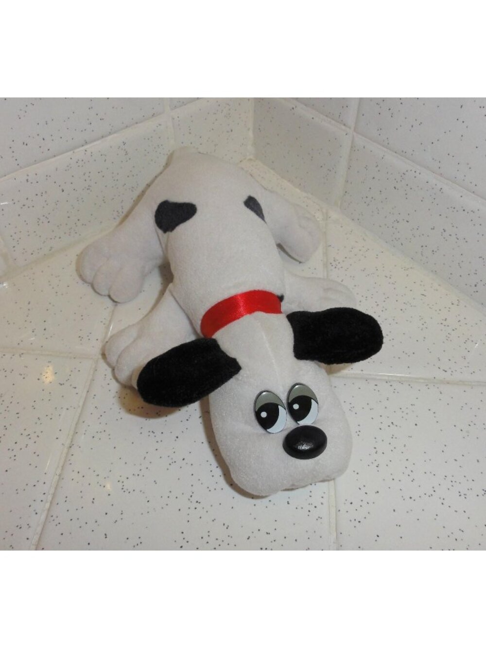 Vintage Pound Puppies Black & White Puppy 1986 Tonka